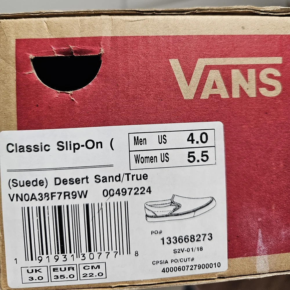 Vans Dusty Rose Suede Slip-On Shoes - Picture 10 of 10